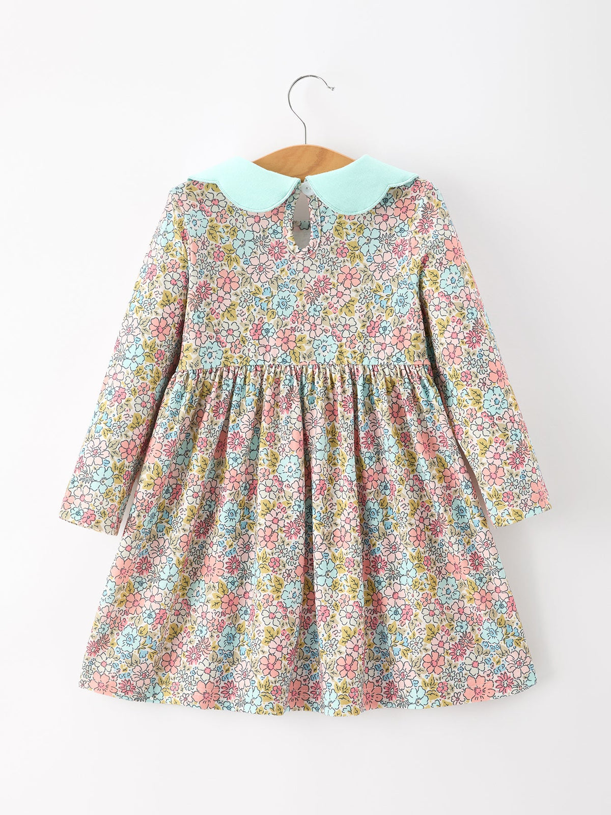 Rylee Faith Designs - Mint Floral Girl Dress Petals Collar - alternate view 2