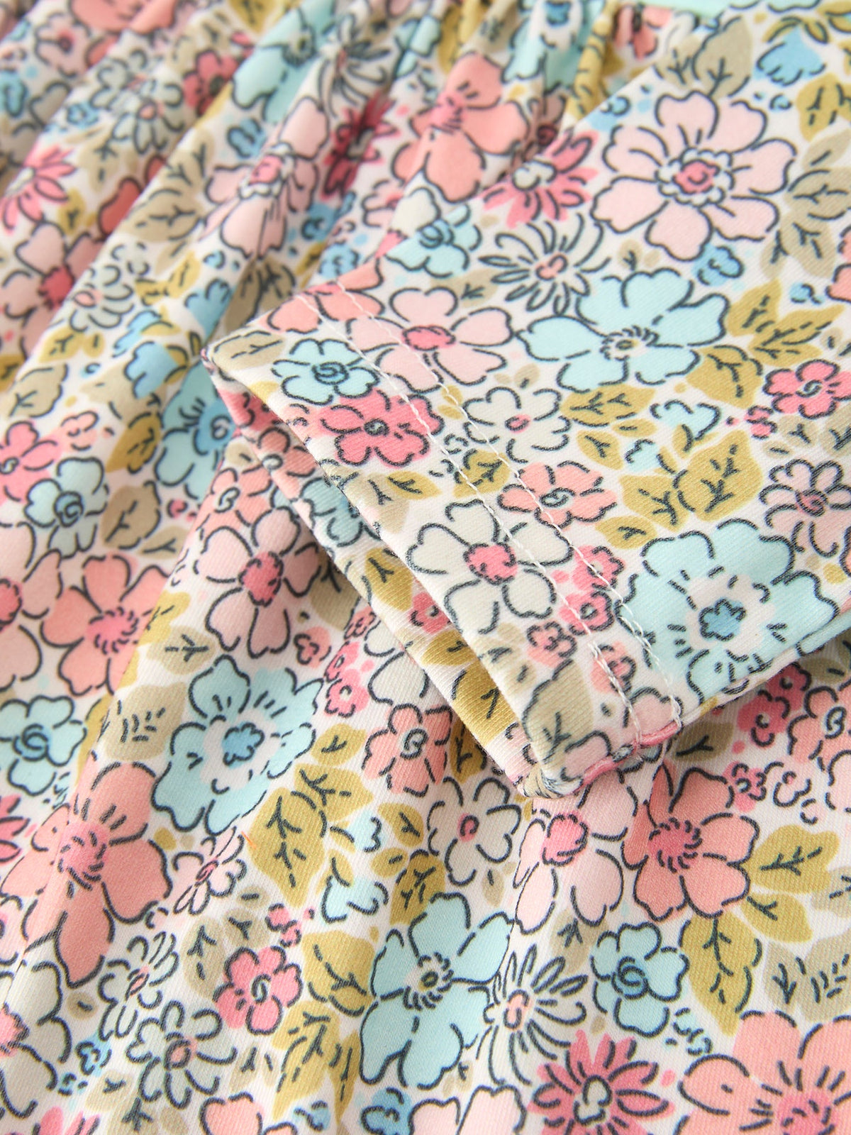 Rylee Faith Designs - Mint Floral Girl Dress Petals Collar - alternate view 4