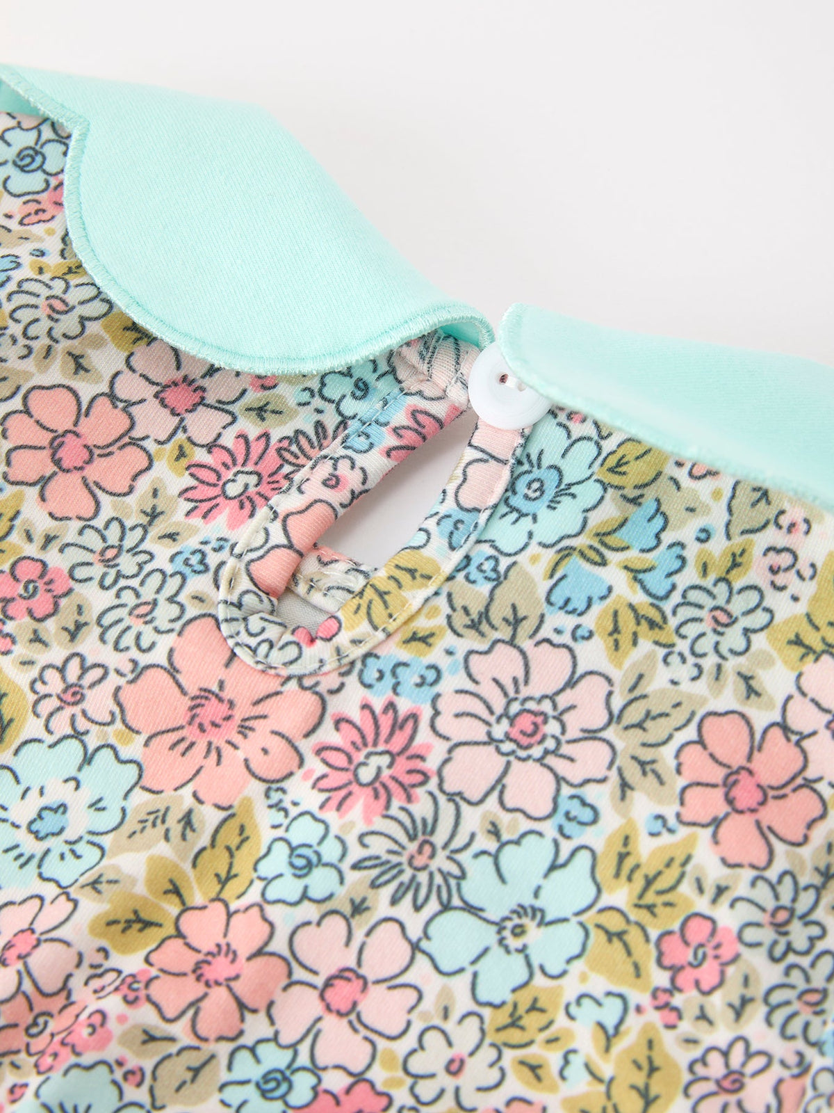 Rylee Faith Designs - Mint Floral Baby Bubble Petals Collar - alternate view 5