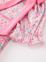 Rylee Faith Designs - Pink Bow Smocked Floral Baby Bubble - alternate view 4
