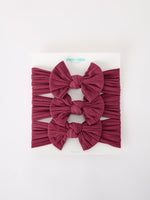 Rylee Faith Designs - Baby Girl Bow Headband Same Color 3 Piece Set - alternate view 2