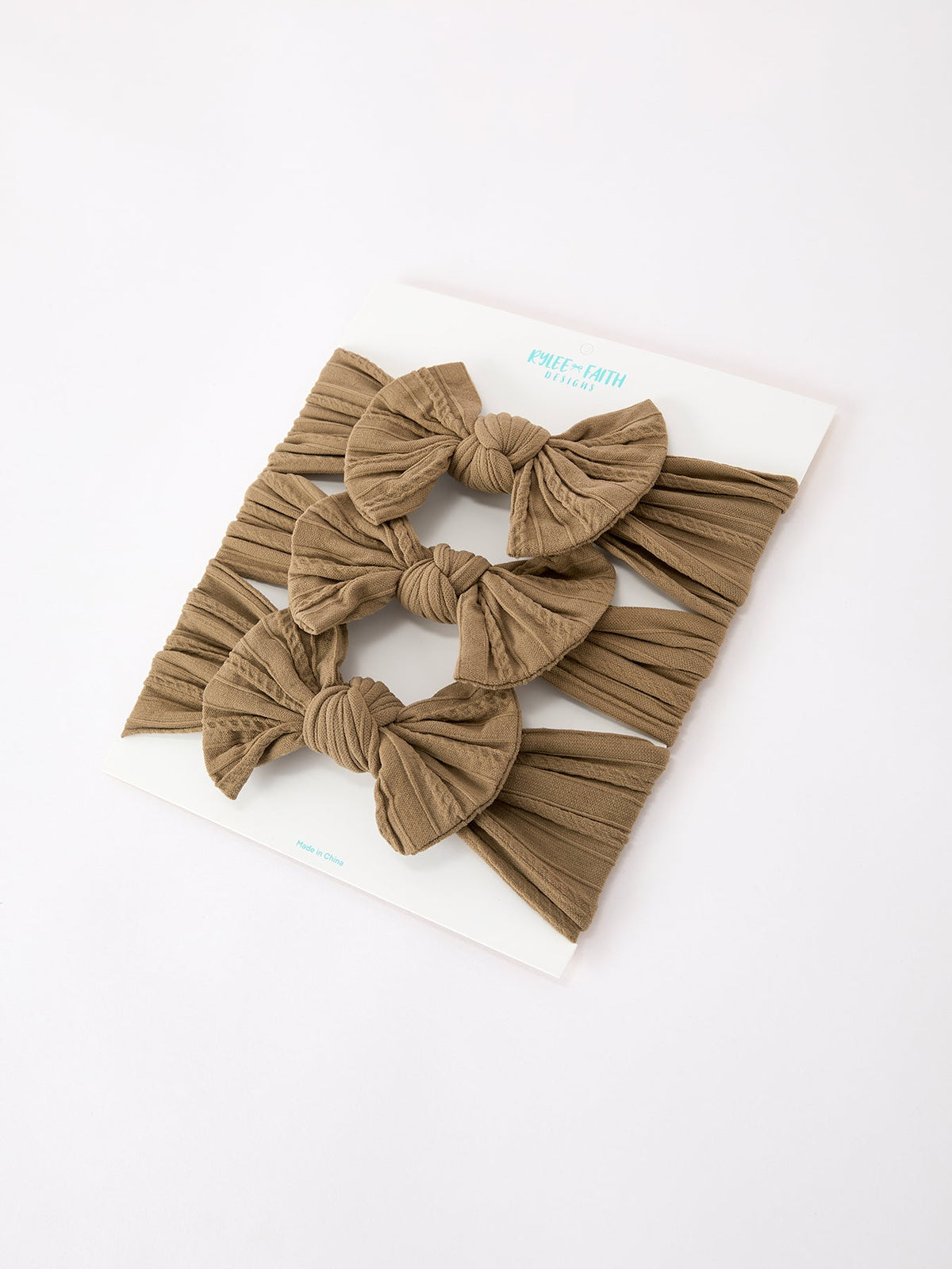 Rylee Faith Designs - Baby Girl Bow Headband Same Color 3 Piece Set - alternate view 5