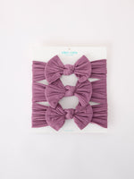 Rylee Faith Designs - Baby Girl Bow Headband Same Color 3 Piece Set - alternate view 6
