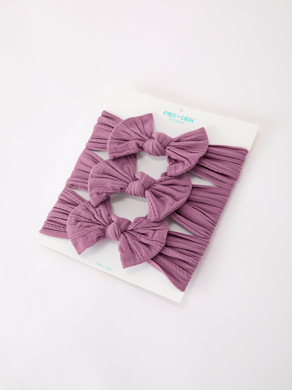 Rylee Faith Designs - Baby Girl Bow Headband Same Color 3 Piece Set - alternate view 7