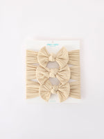 Rylee Faith Designs - Baby Girl Bow Headband Same Color 3 Piece Set - alternate view 10