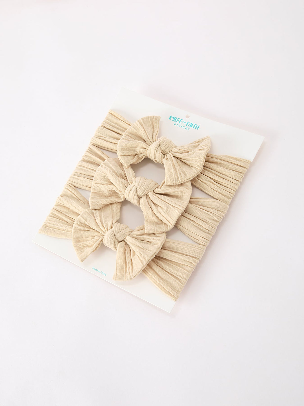 Rylee Faith Designs - Baby Girl Bow Headband Same Color 3 Piece Set - alternate view 11