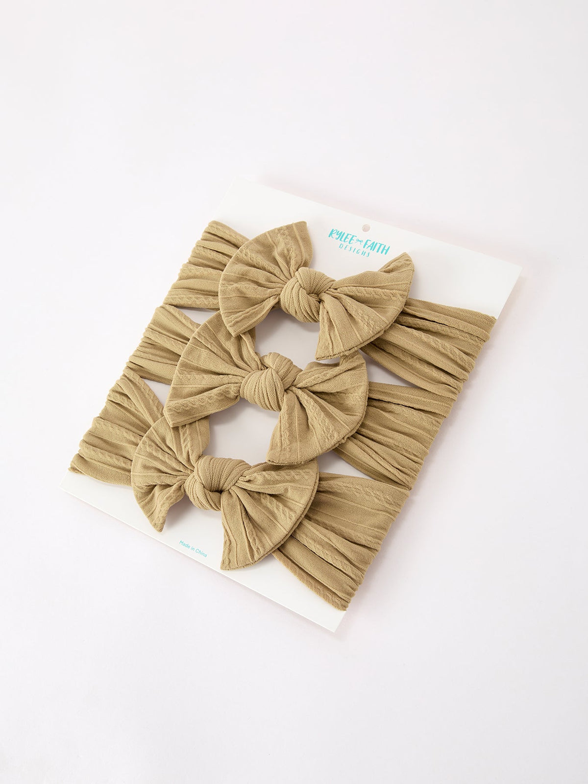 Rylee Faith Designs - Baby Girl Bow Headband Same Color 3 Piece Set - alternate view 13