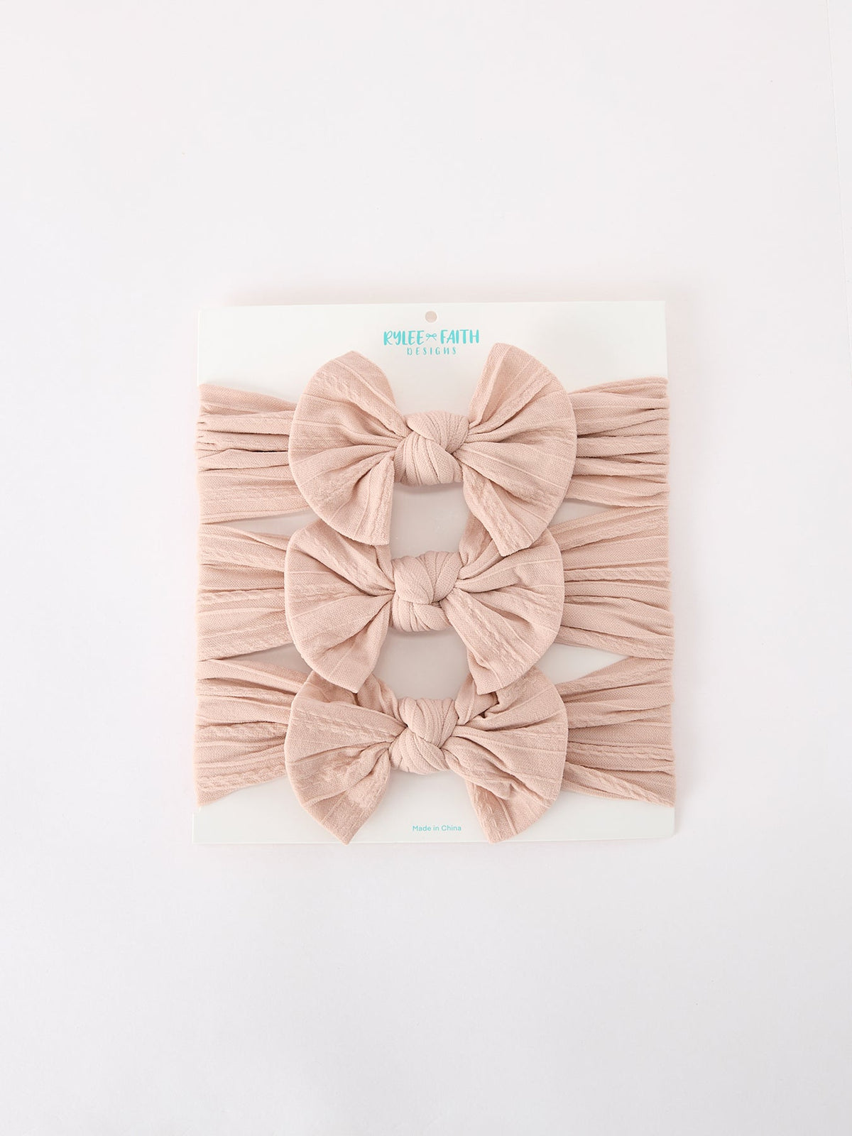 Rylee Faith Designs - Baby Girl Bow Headband Same Color 3 Piece Set - alternate view 14