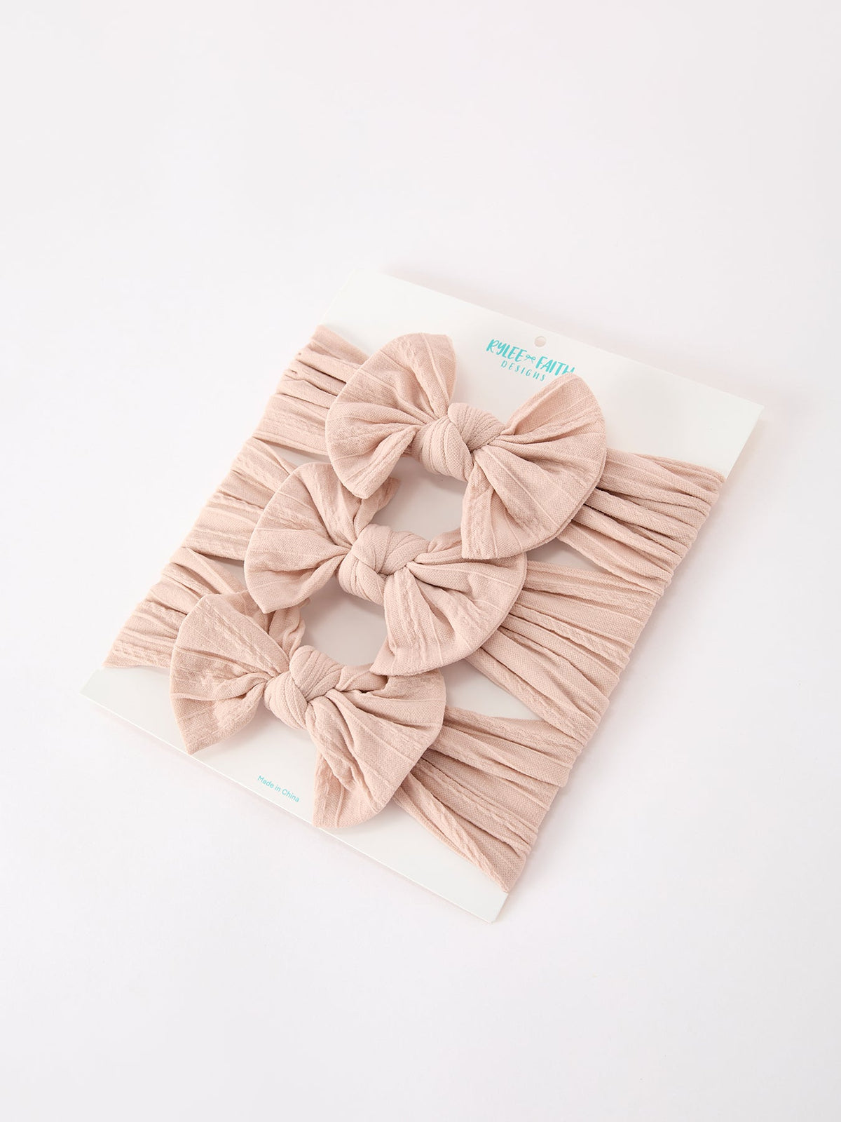 Rylee Faith Designs - Baby Girl Bow Headband Same Color 3 Piece Set - alternate view 15