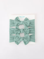 Rylee Faith Designs - Baby Girl Bow Headband Same Color 3 Piece Set - alternate view 16