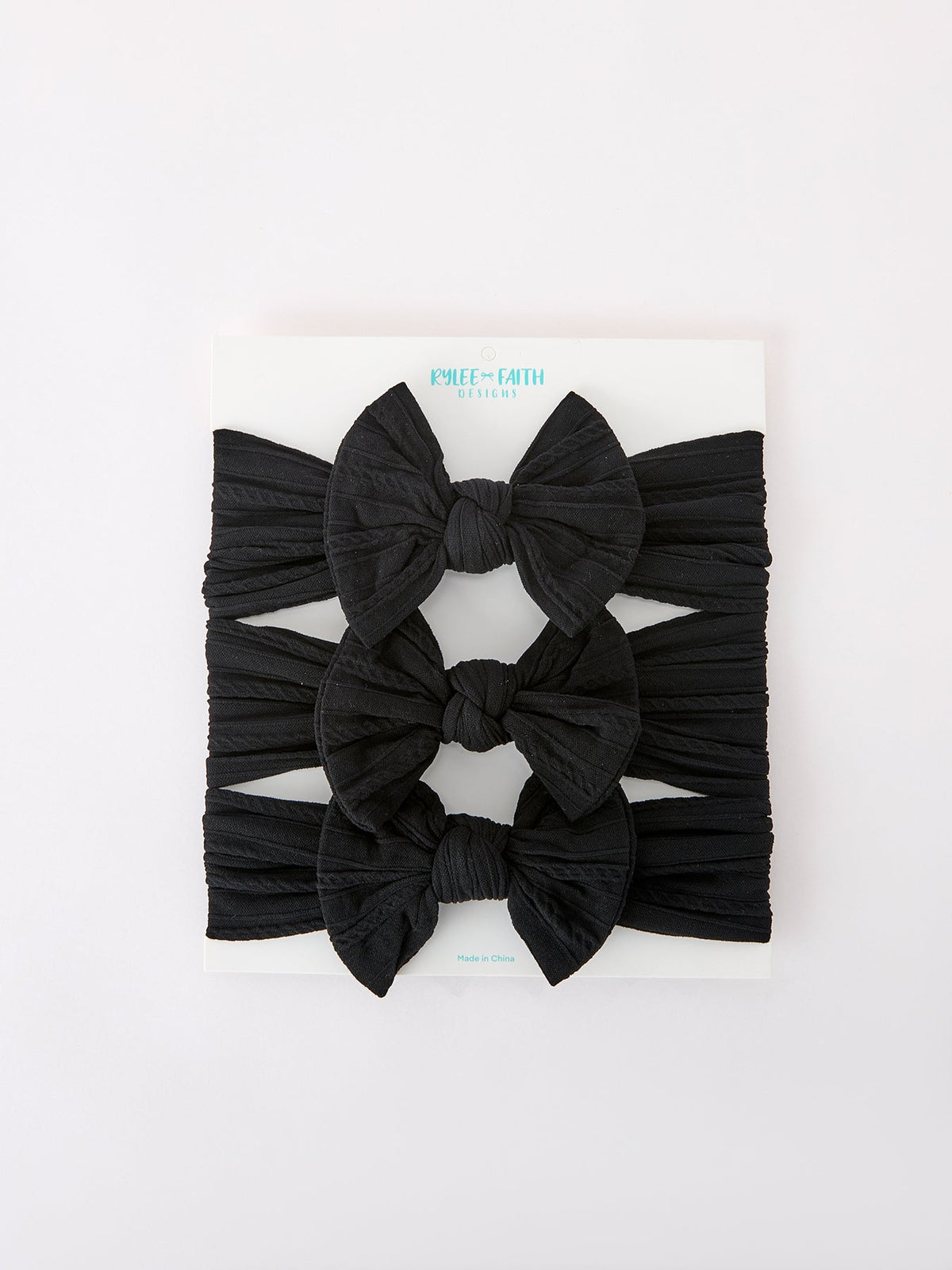 Rylee Faith Designs - Baby Girl Bow Headband Same Color 3 Piece Set - alternate view 18