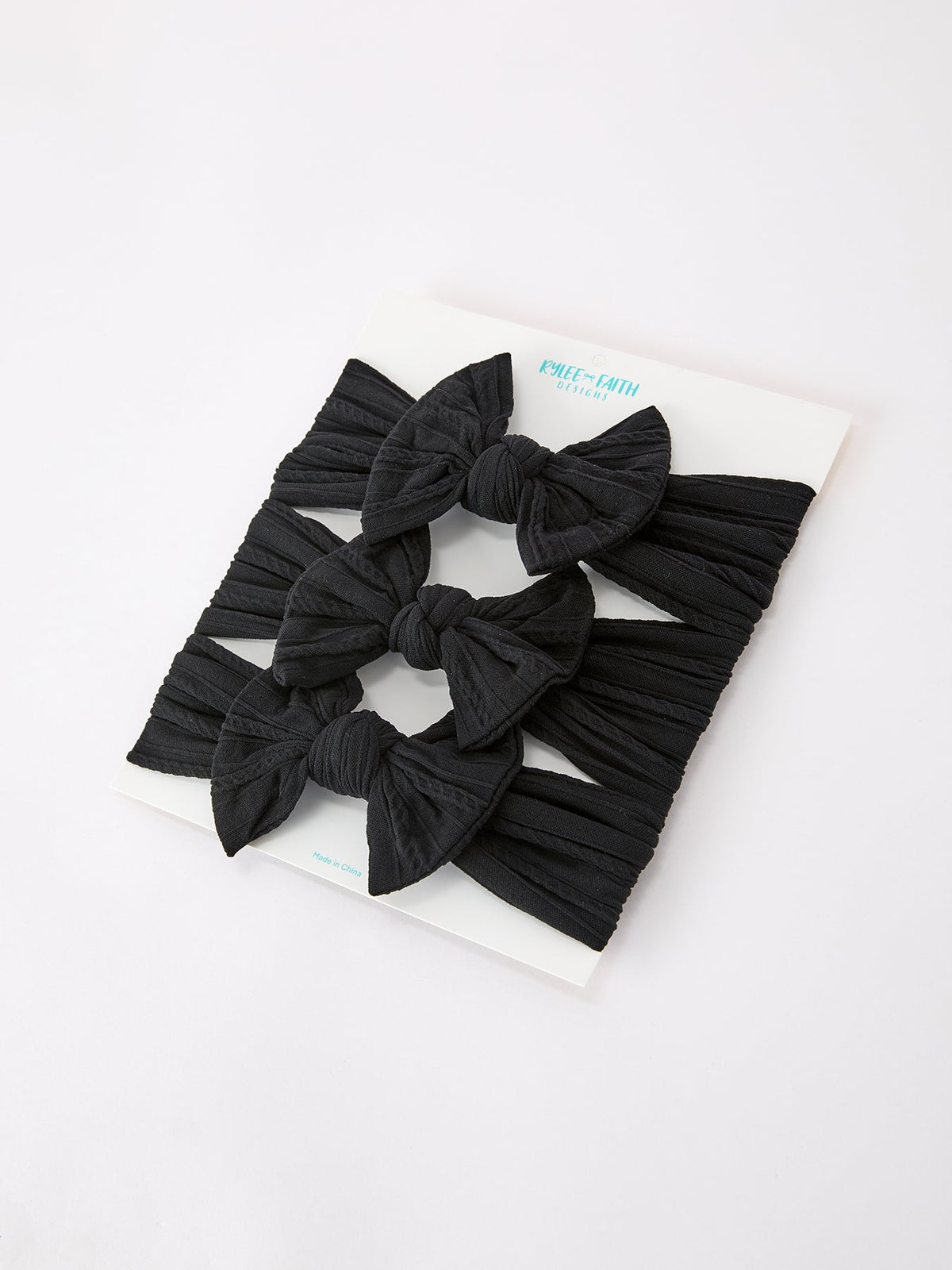 Rylee Faith Designs - Baby Girl Bow Headband Same Color 3 Piece Set - alternate view 19