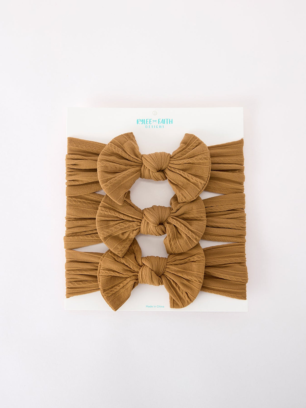 Rylee Faith Designs - Baby Girl Bow Headband Same Color 3 Piece Set - alternate view 20