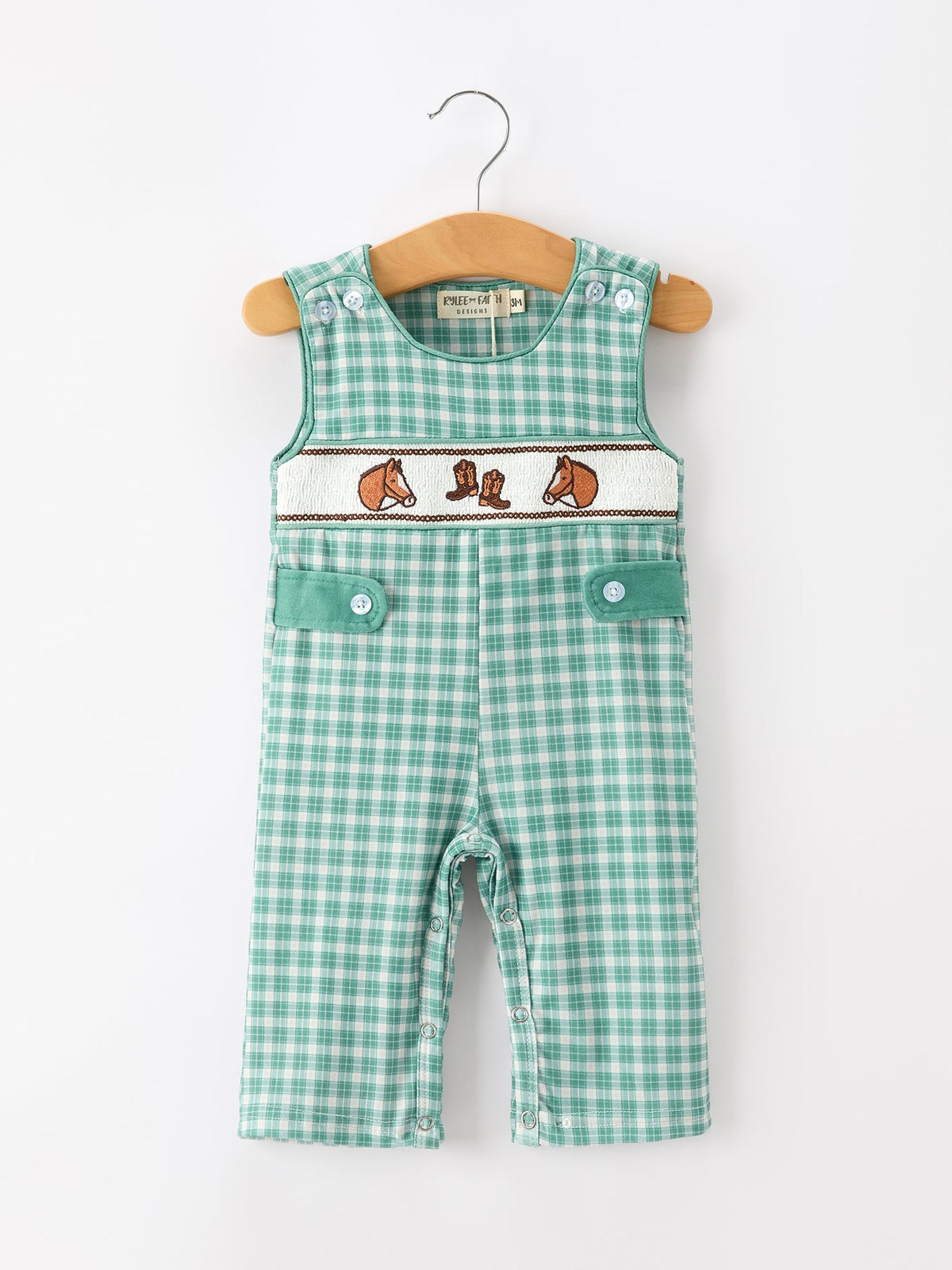 Rylee Faith Designs - Western Plaid Horse Boy JonJon - alternate view 6