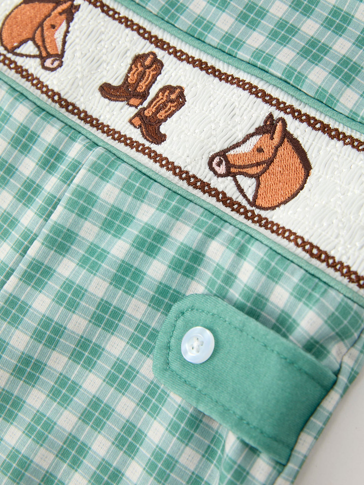 Rylee Faith Designs - Western Plaid Horse Boy JonJon - alternate view 9
