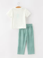Rylee Faith Designs - Western Plaid Horse Embroidery Boy Pants Set - alternate view 7