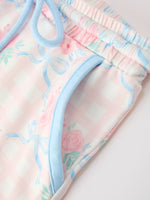Rylee Faith Designs - Bow Floral Girl Short Set Scallop Hem - alternate view 5