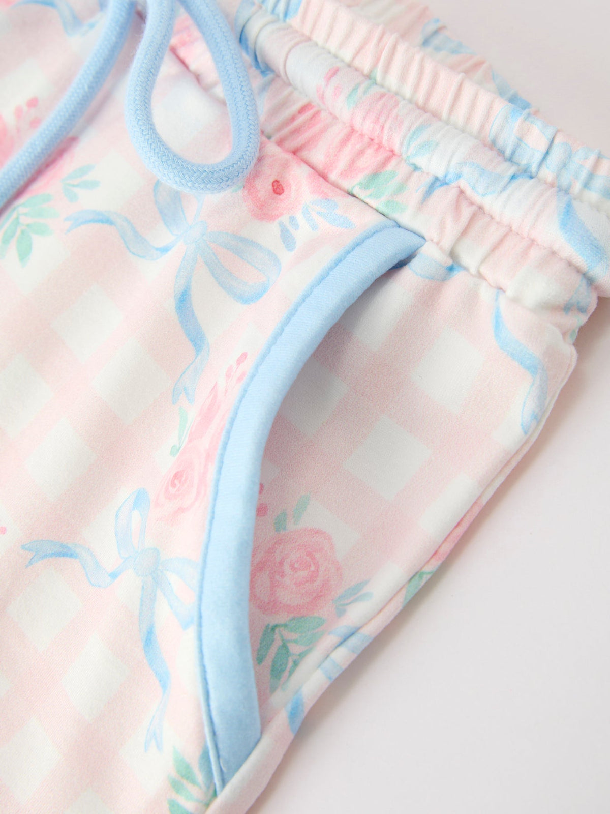 Rylee Faith Designs - Bow Floral Girl Short Set Scallop Hem - alternate view 5