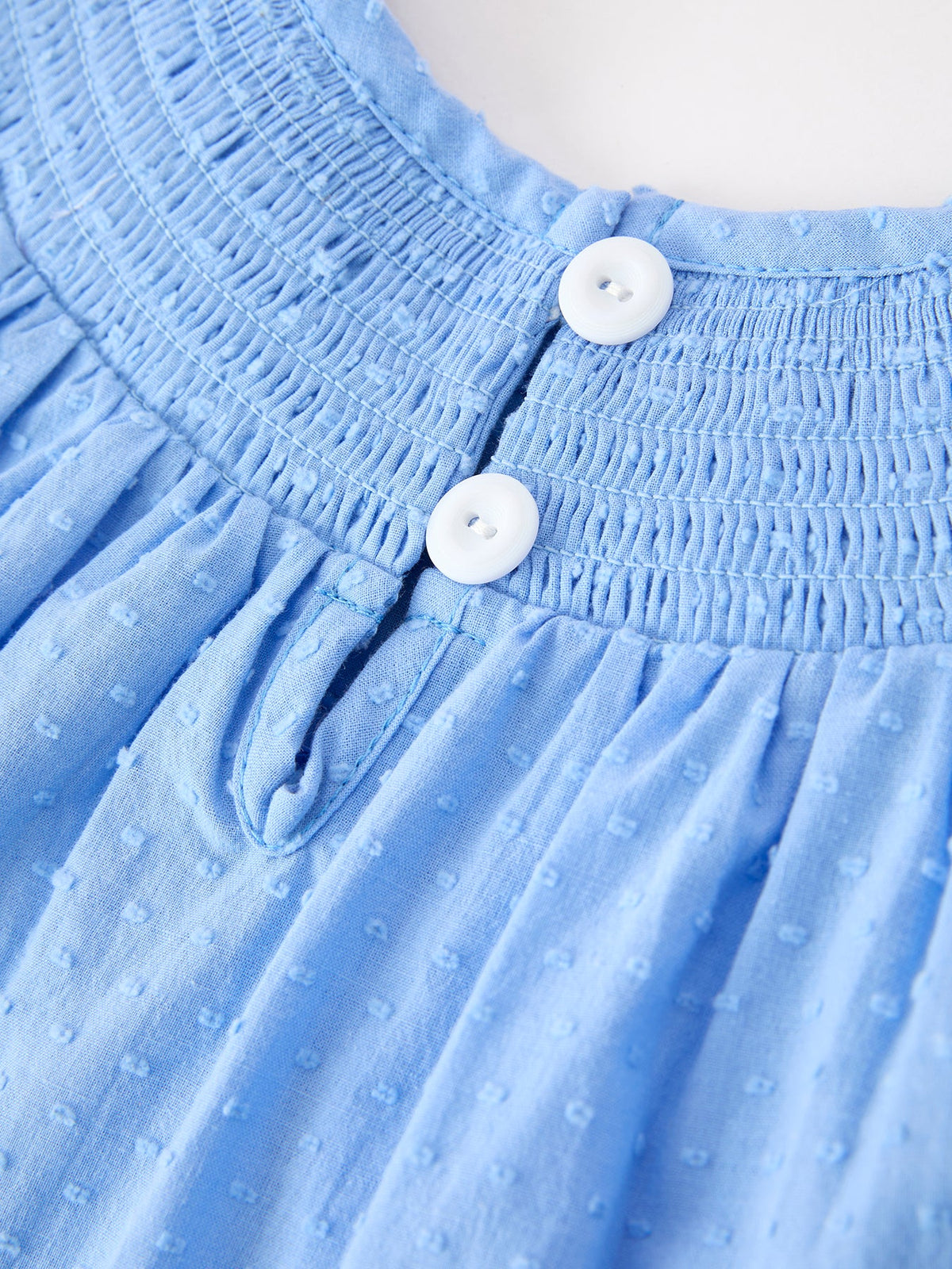 Rylee Faith Designs - Blue Fall Thanksgiving&Halloween Pumpkin Smock Embroidery Lace Baby Girl Dress - alternate view 10