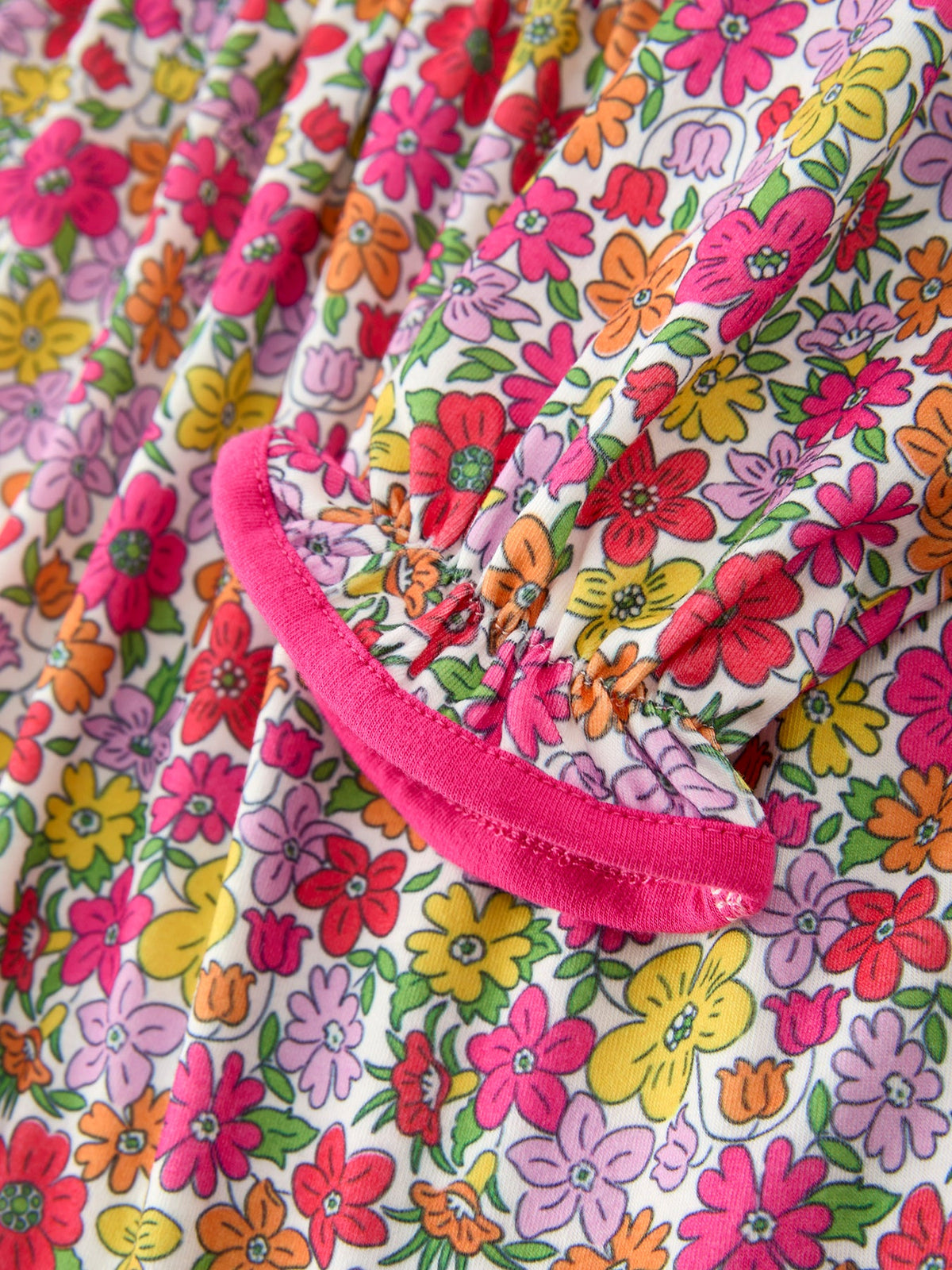 Rylee Faith Designs - Hot Pink Bow Floral Girl Dress - alternate view 5