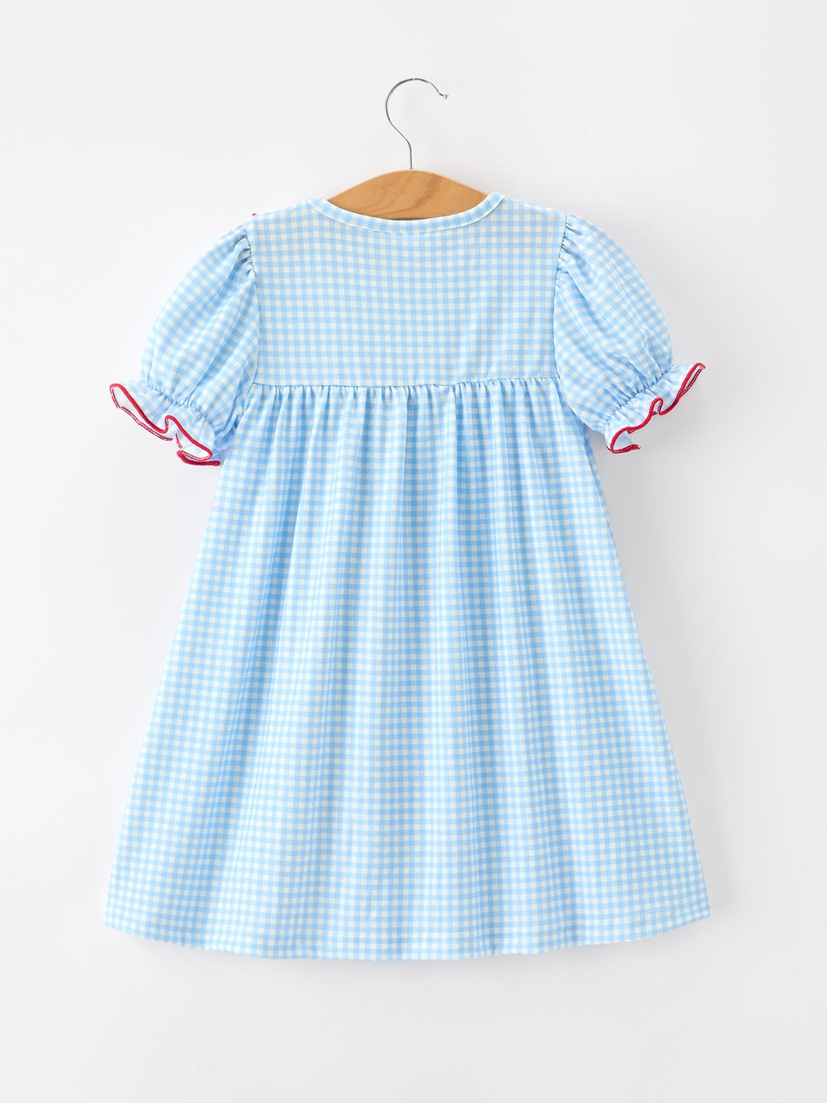 Rylee Faith Designs - Christmas Santa Bow Plaid Girls Dress - alternate view 2