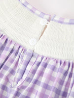 Rylee Faith Designs - Halloween Ghost Plaid Bow Scallop Girls Dress - alternate view 5