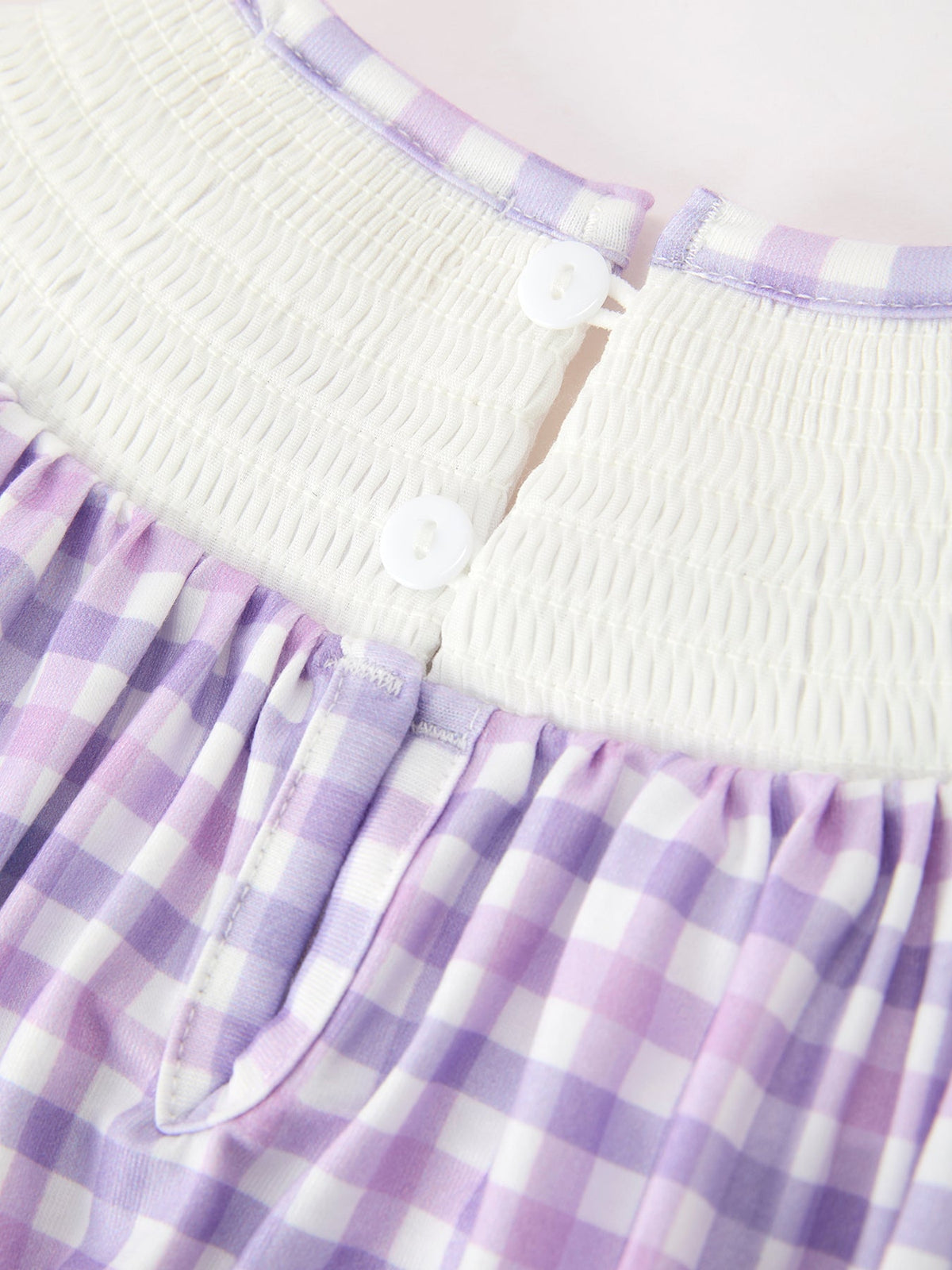 Rylee Faith Designs - Halloween Ghost Plaid Bow Scallop Girls Dress - alternate view 5