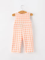 Rylee Faith Designs - Halloween Pumpkin Plaid Boys JonJon - alternate view 2