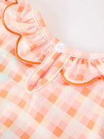 Rylee Faith Designs - Halloween Pumpkin Plaid Bow Girls Dress - alternate view 5