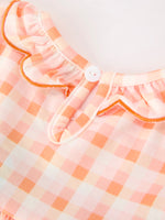 Rylee Faith Designs - Halloween Pumpkin Plaid Girls Bloomer Set - alternate view 4