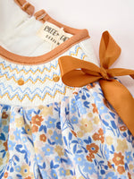 Rylee Faith Designs - Fall Floral Smocked Girls Bloomer Set - alternate view 8