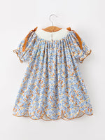Rylee Faith Designs - Fall Floral Smocked Girls Dress - alternate view 7