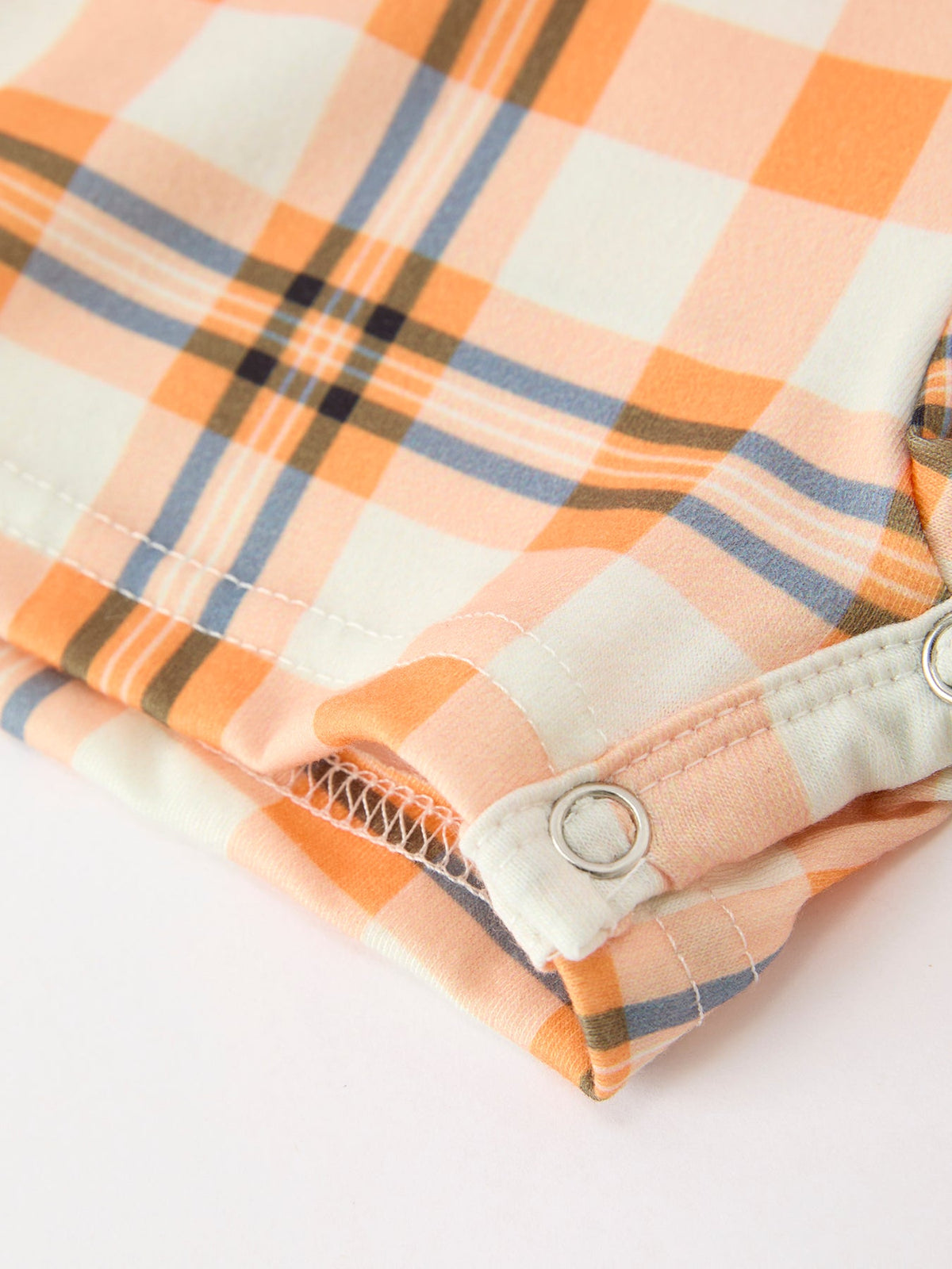 Rylee Faith Designs - Halloween Plaid Boys JonJon Romper - alternate view 5