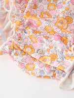 Rylee Faith Designs - Halloween Pumpkin Floral Baby Bubble Romper - alternate view 4
