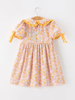 Rylee Faith Designs - Halloween Pumpkin Floral Girls Dress - alternate view 2