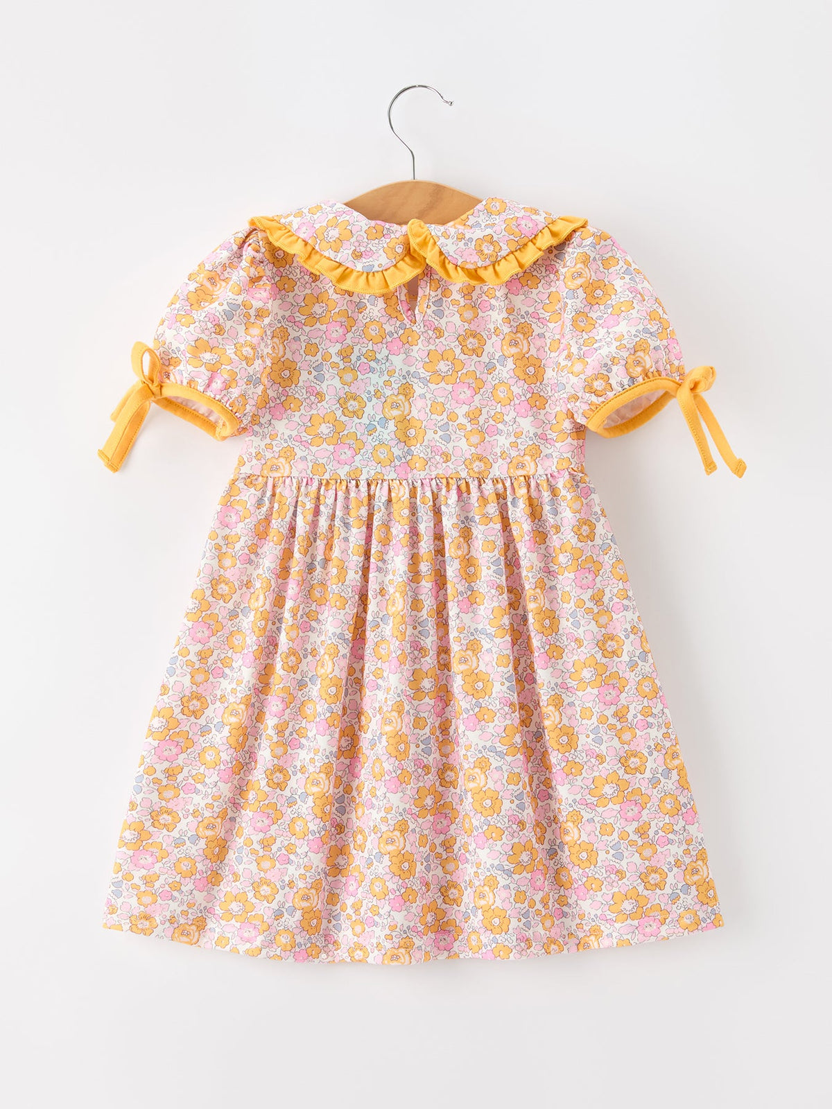 Rylee Faith Designs - Halloween Pumpkin Floral Girls Dress - alternate view 2