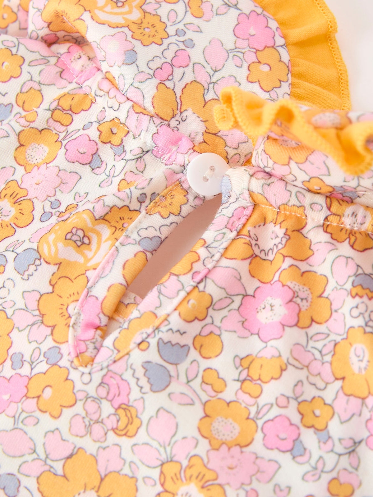 Rylee Faith Designs - Halloween Pumpkin Floral Girls Dress - alternate view 5