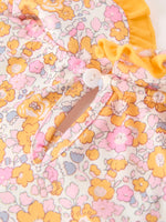 Rylee Faith Designs - Halloween Pumpkin Floral Girls Dress - alternate view 5