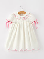 Rylee Faith Designs - Pink Cross Bishop Christening Girls Dress