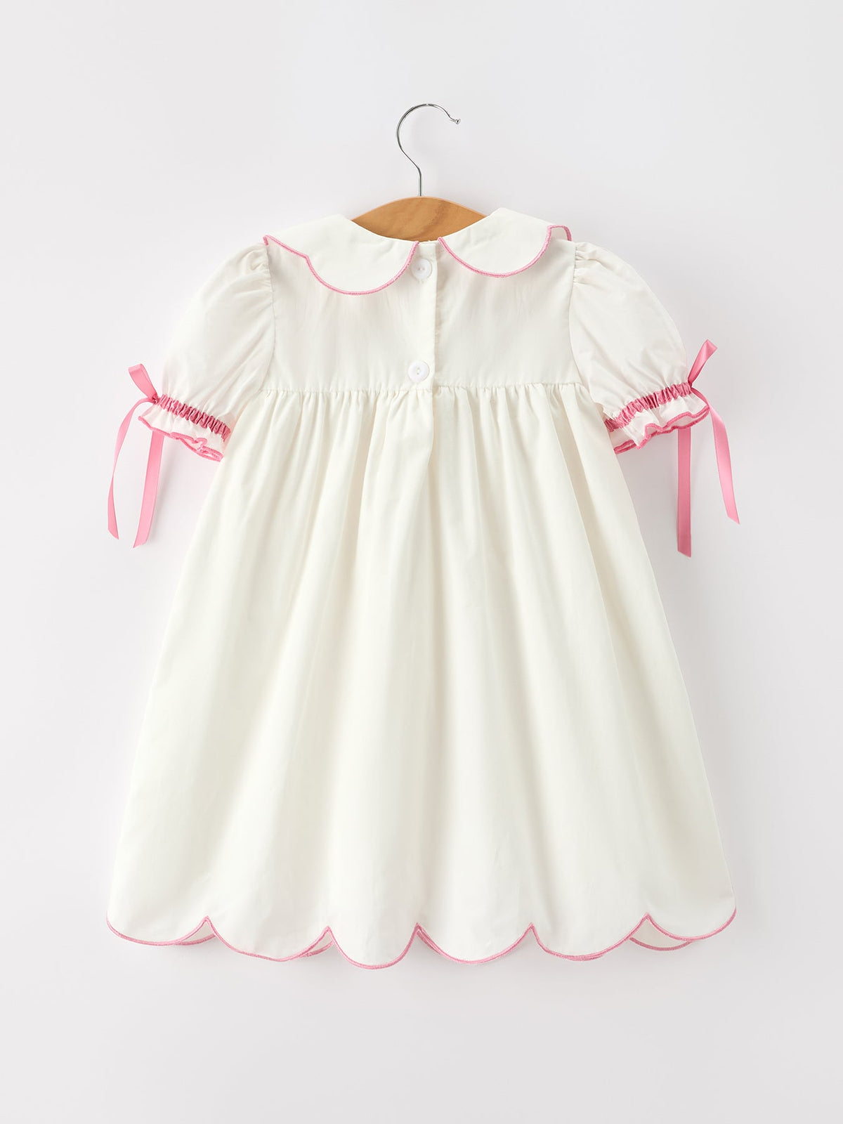 Rylee Faith Designs - Pink Cross Bishop Christening Girls Dress - alternate view 2