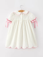Rylee Faith Designs - Pink Cross Bishop Christening Girls Dress - alternate view 2