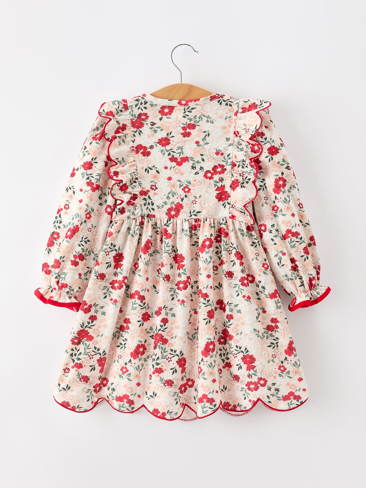Rylee Faith Designs - Fall Floral Bow Girls Twirl Dress - alternate view 2