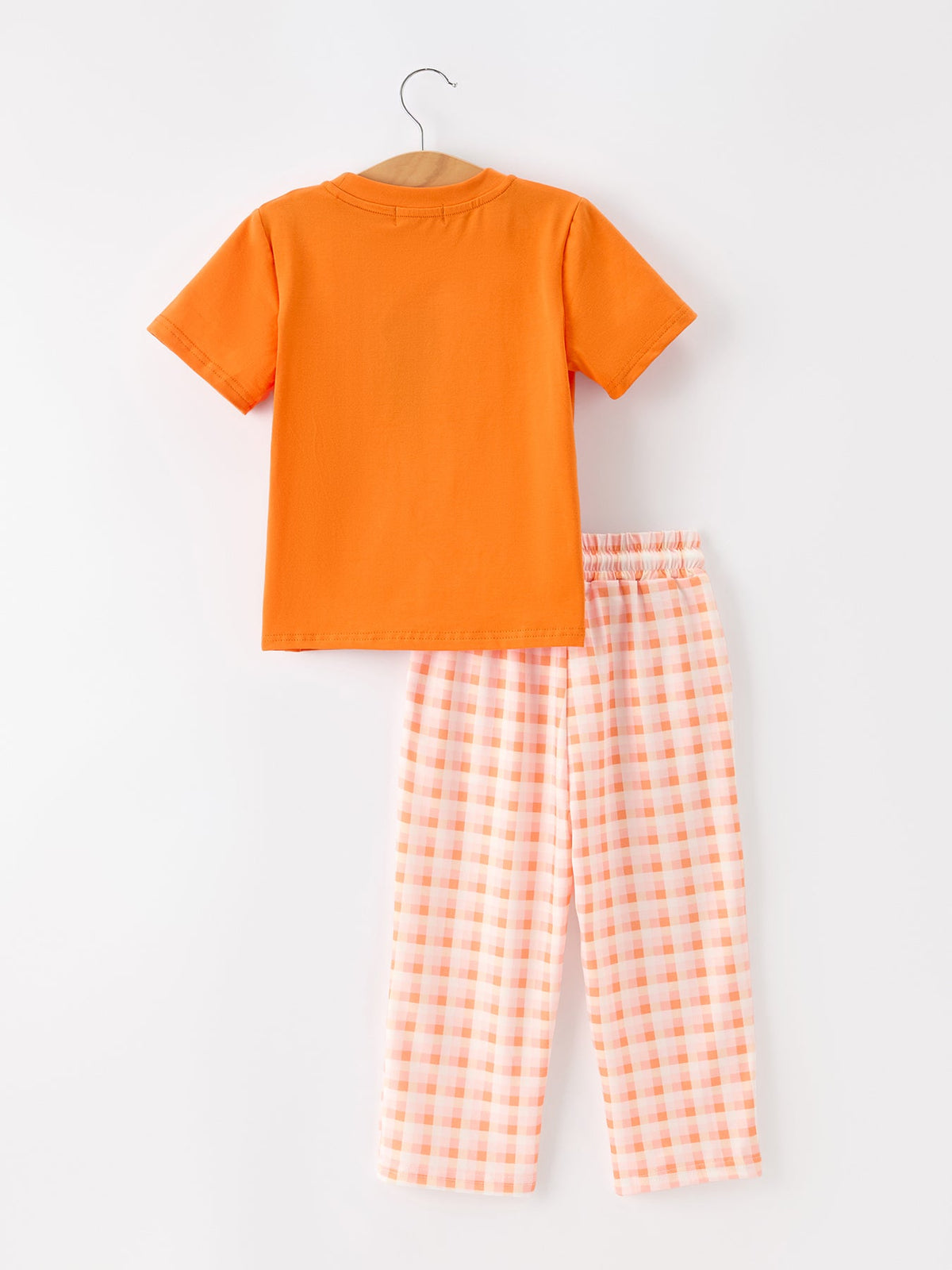 Rylee Faith Designs - Halloween Pumpkin Plaid Boys Pants Set - alternate view 2