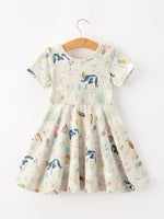 Rylee Faith Designs - Farm Animal Birthday Twirl Girls Dress - alternate view 2