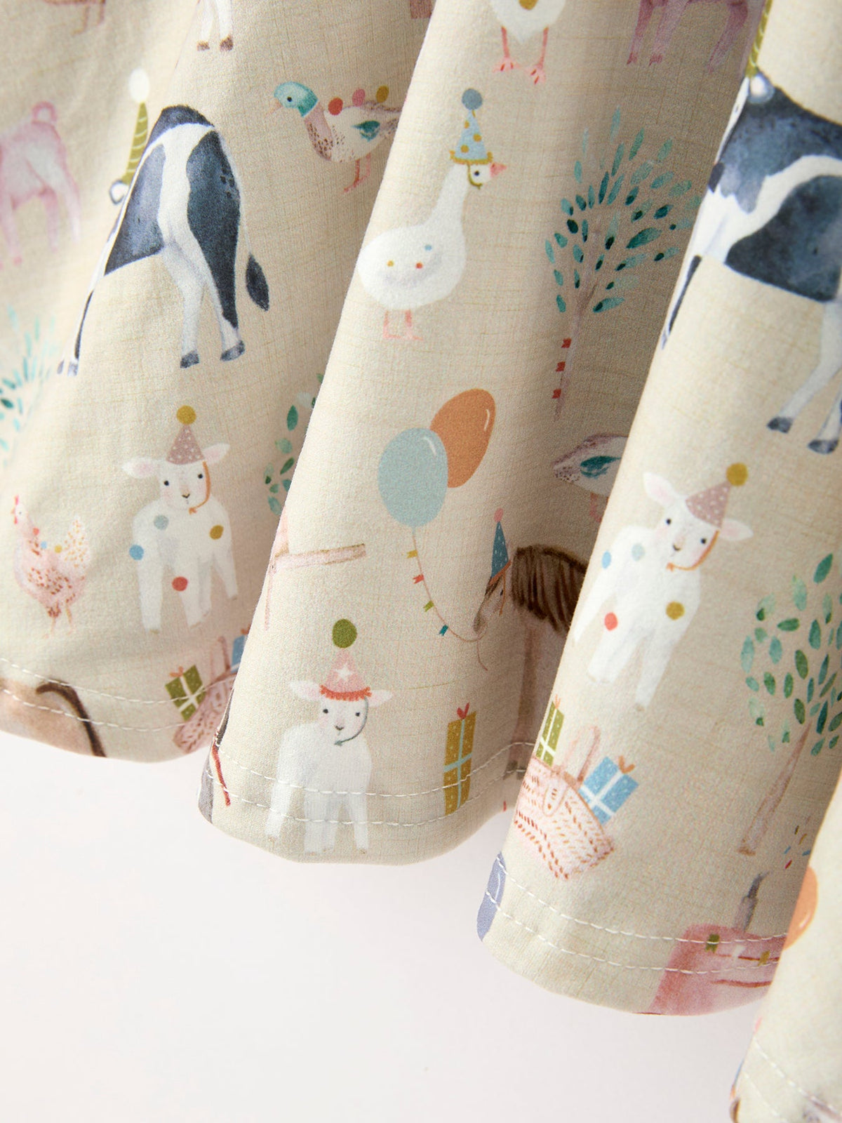 Rylee Faith Designs - Farm Animal Birthday Twirl Girls Dress - alternate view 3