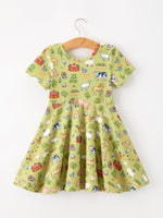 Rylee Faith Designs - Countryside Farm Animal Pasture Twirl Girls Dress - alternate view 2