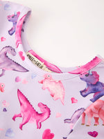 Rylee Faith Designs - Dinosaur Heart Twirl Girls Dress Short Sleeves - alternate view 9