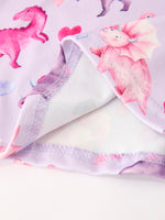 Rylee Faith Designs - Dinosaur Heart Twirl Girls Dress Short Sleeves - alternate view 11