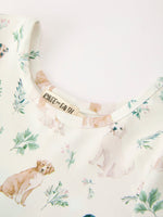 Rylee Faith Designs - Puppy Floral Twirl Girls Dress - alternate view 3