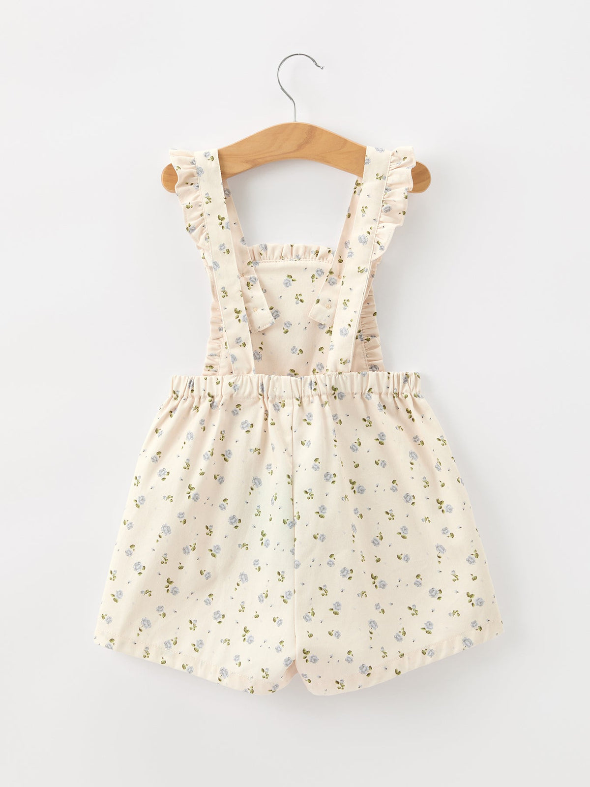 Rylee Faith Designs - Girls Blue Floral Print Wide Leg Jumpsuit - alternate view 2